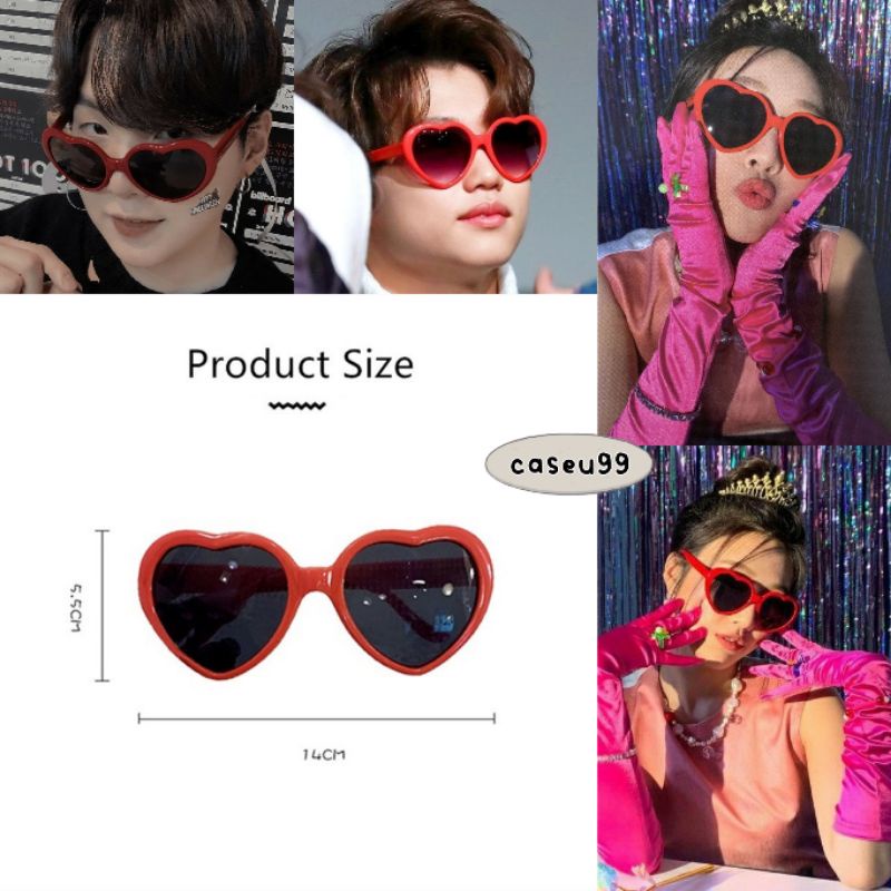 kacamata model hati ulang tahun lucu/ party love sunglasses cewek cowok anak anak