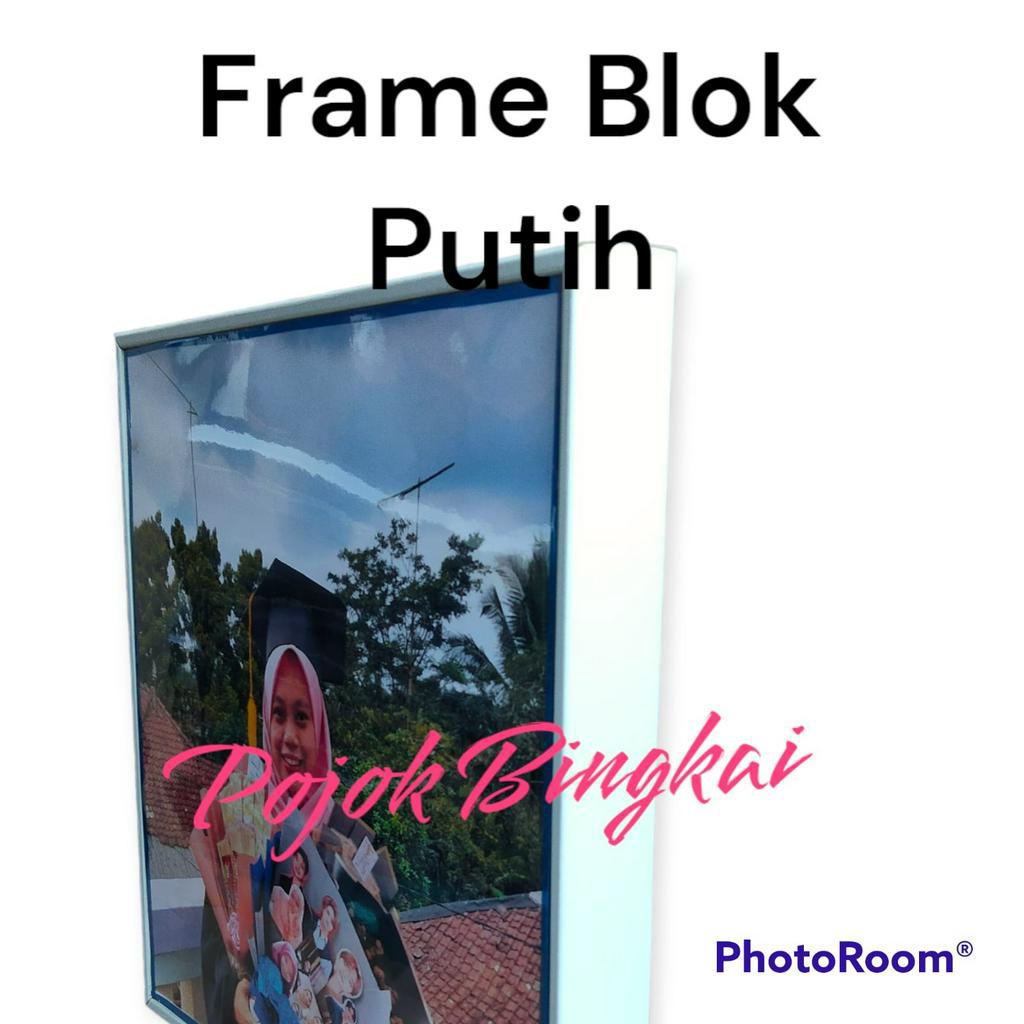 COD - Cetak foto Jumbo 40x60 16RS Plus Bingkai Block / Custem foto + Frame blok / foto block termasuk bingkai