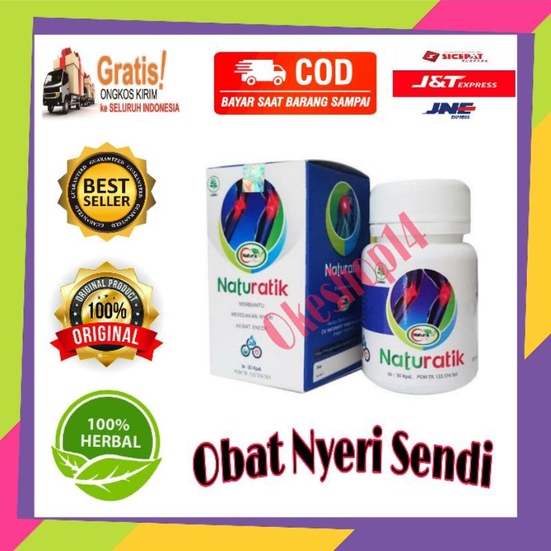 Naturatik Asli Original Obat Nyeri Sendi, Pegel Linu Dan Encok Herbal Alami