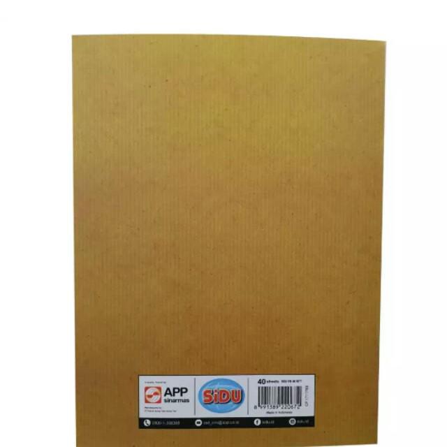 

Buku Tulis 40 lbr bersampul merek SIDU