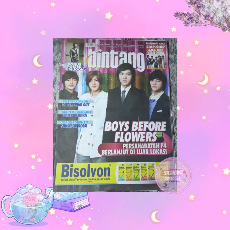 TABLOID BINTANG INDONESIA EDISI 954 AGUSTUS 2009 - BOYS BEFORE FLOWERS