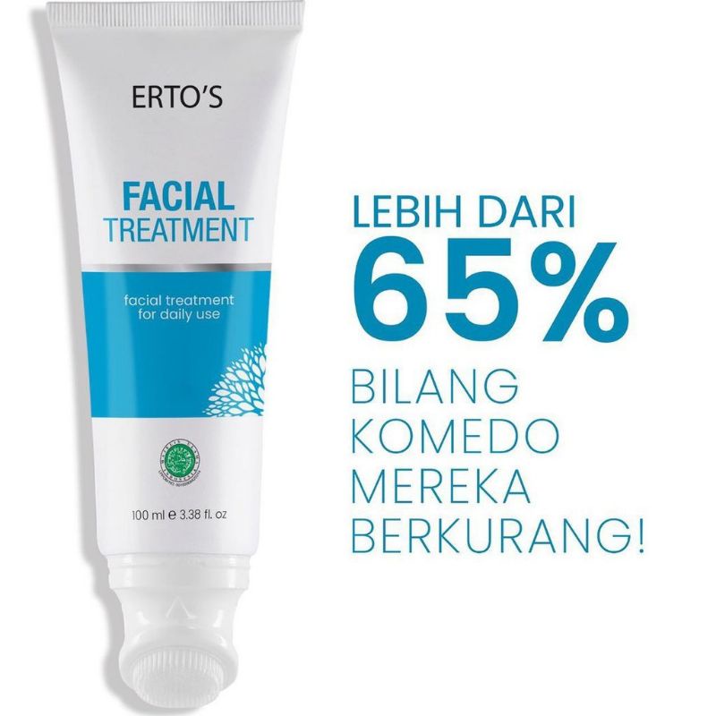 [ORI] Facial Treatment For Daily 100ml BPOM Original Pemutih Wajah I Facial Treatment Biru Putih Formulasi Bulu Lembut