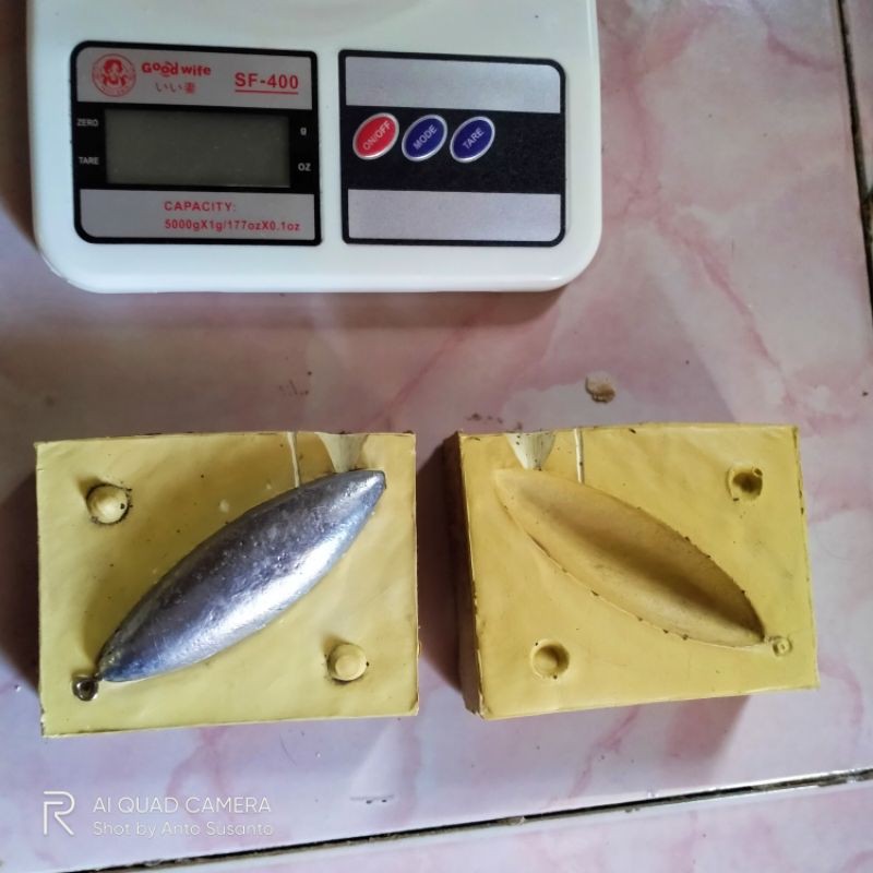 Moulding Cetakan Timah Jantung ManDas ( Mancing Dasaran ) 300gram