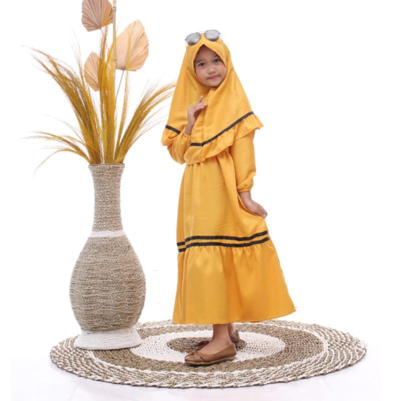 GAMIS ANAK TANGGUNG TERLARIS //YUMNA GAMIS KIDS//MOSCREP PREMIUM