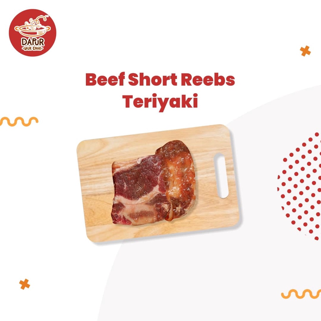 

Beef Short Reebs Blackpaper & Teriyaki /Makanan Jadi /Ready to Cook (Siap Masak)
