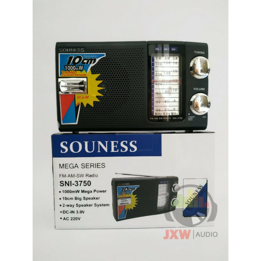 RADIO PORTABLE MURAH SOUNESS SNI 3750 / RADIO INTERNASIONAL SNI-3750 / RADIO JADUL 3750