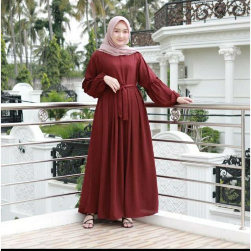 GAMIS LARISA // REMPEL TANGAN/AESPA MAXI DRESS