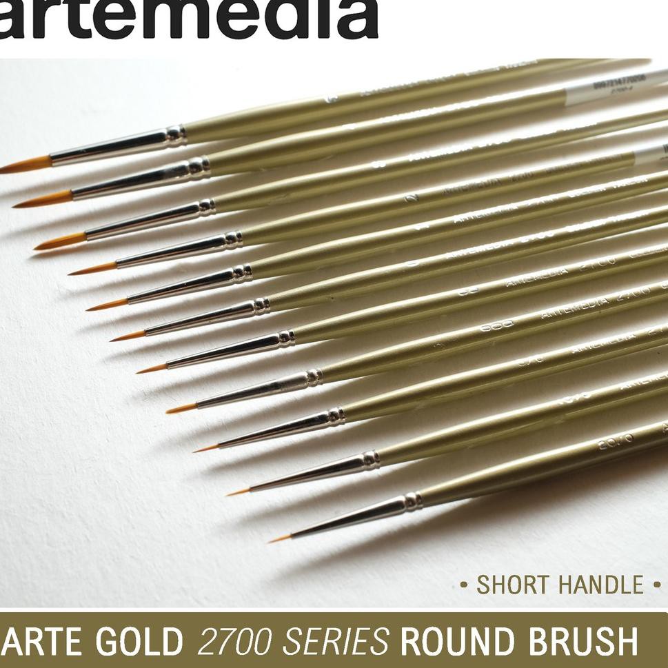 

Artemedia Gold 2700 Round Taklon Brush (KODE 354)