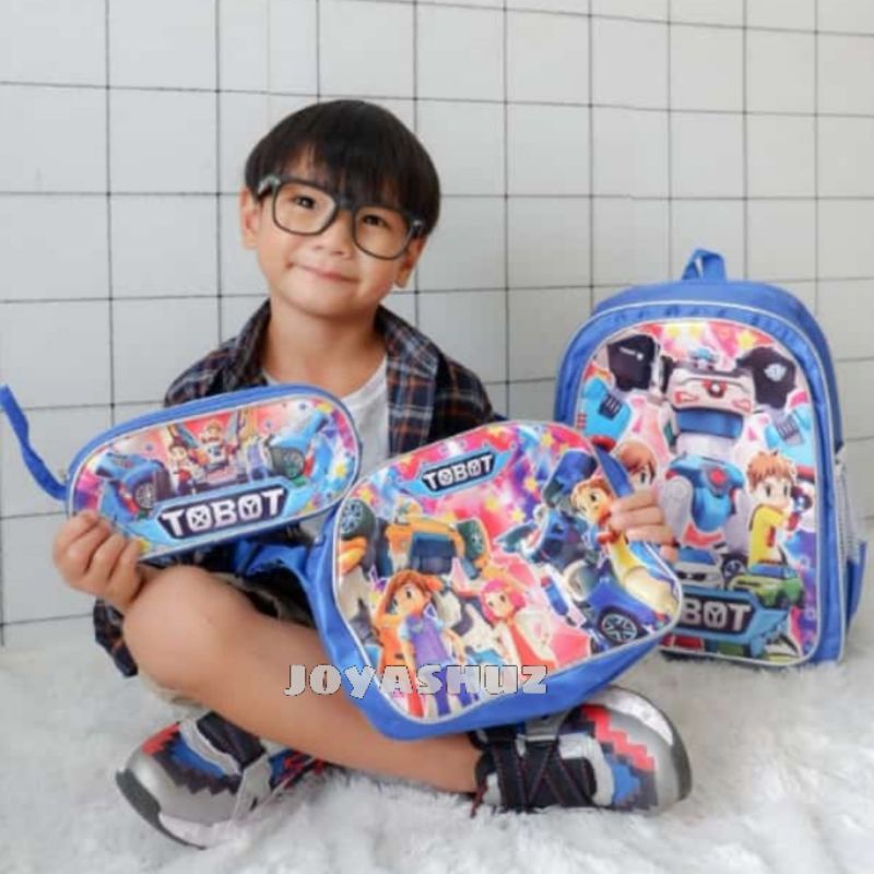 Tas Anak Ransel 3in1 - Ransel Sekolah Anak SD Gratis Tas Dan Tempat Pensil - Tas Karakter Sekolah