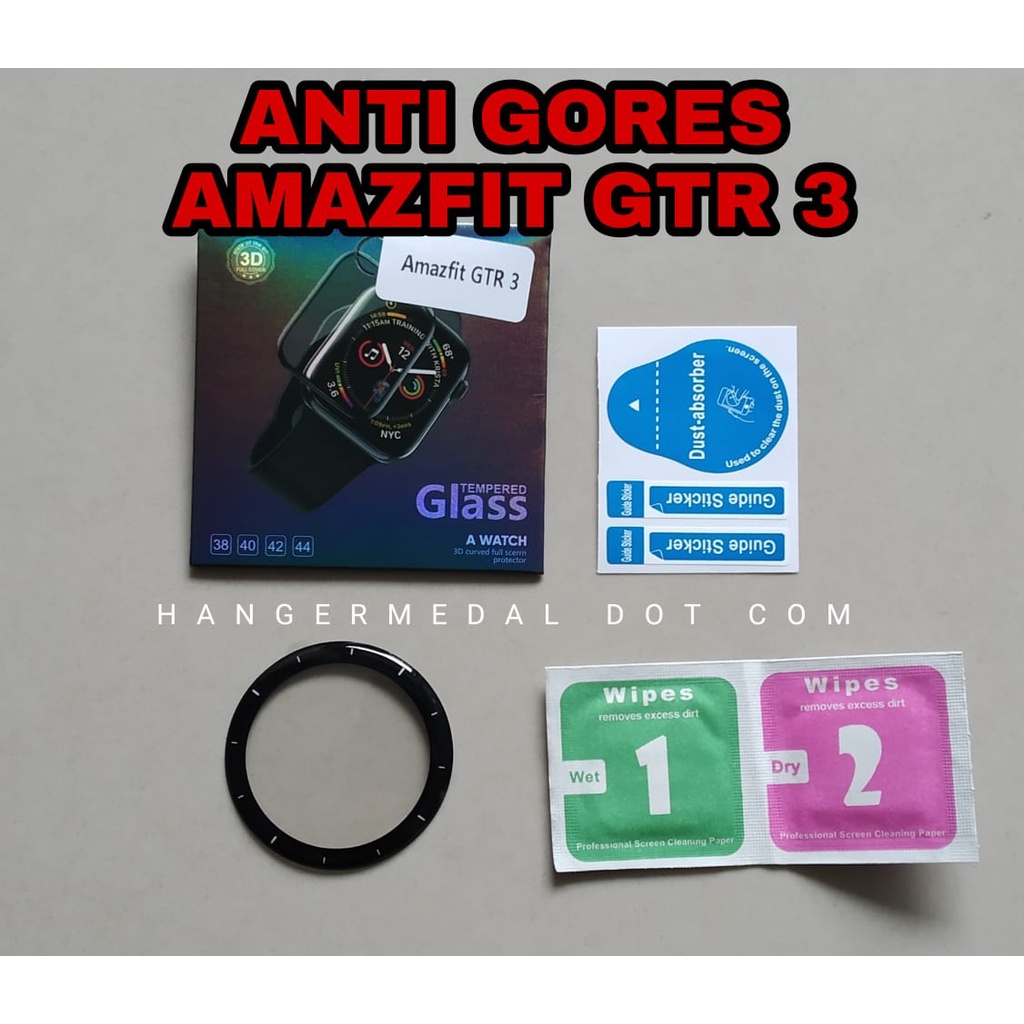 Tempered Glass ANTI GORES Amazfit GTS 3 GTR 3 GTR3PRO Stratos 3 verge pace T-REX Ares BIP