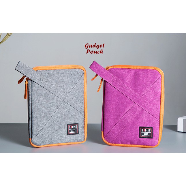 NEW GADGET Pouch (dompet banyak sekat utk tempat perlengkapan gadget)