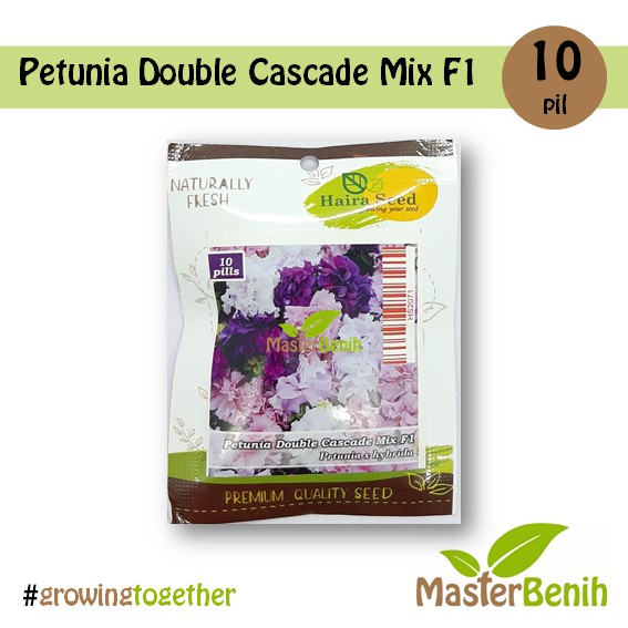 Benih Bunga Petunia Double Cascade Mix/ Petunia Tumpuk