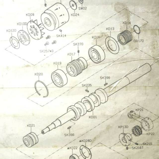 OR170 Asli/Original Siruba Seal Kipas Mesin Jahit Obras