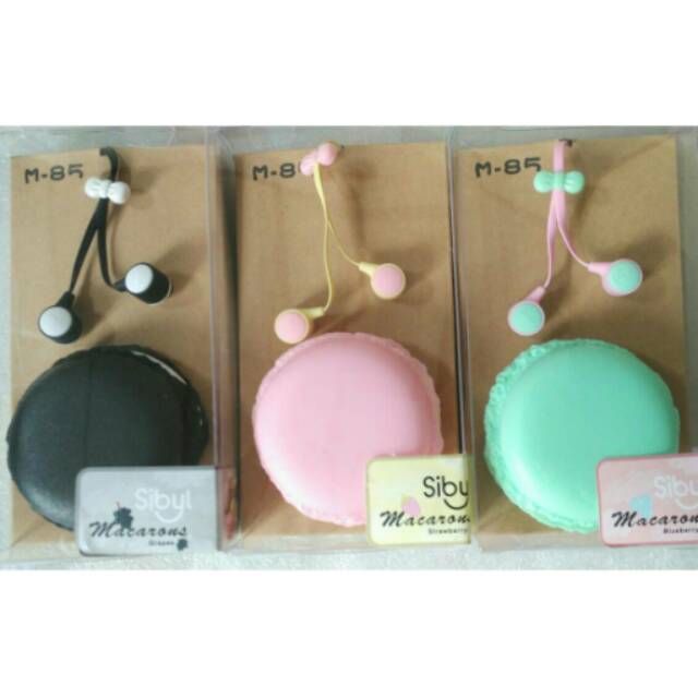 Headset macarons/ headset lucu
