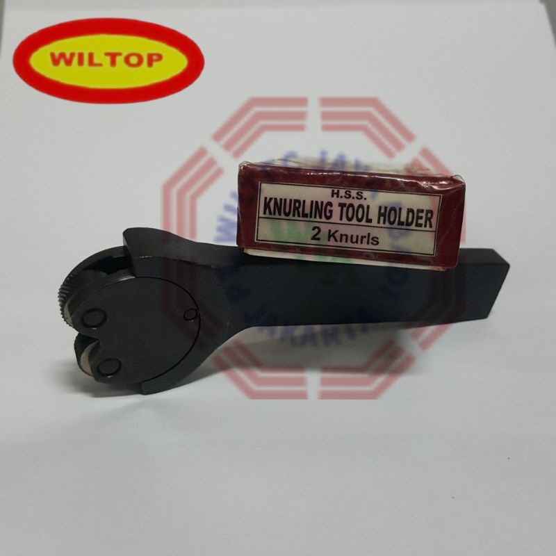 Knurling Tool Holder 2 Knurl HSS / 2 Roda Merek WILTOP