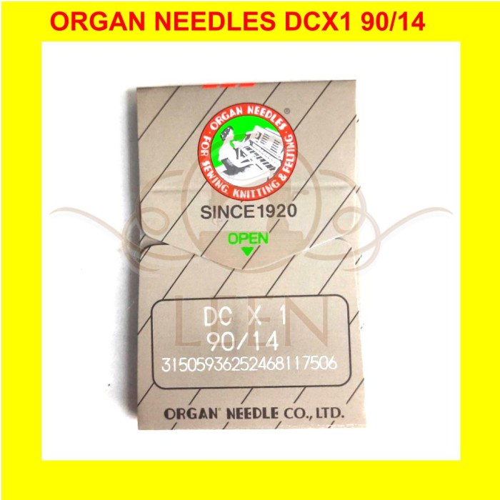 Jarum Organ DCx1 14 Original Japan DC x 1 Needles Jahit Obras LEEN