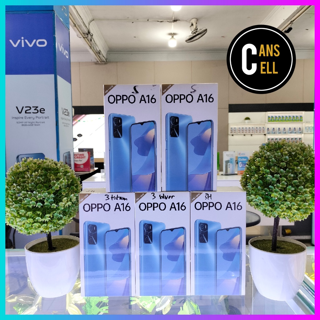 OPPO A16 RAM 3/32 DAN 4/64 FREE CASE+ANTI GORES. GARANSI RESMI OPPO