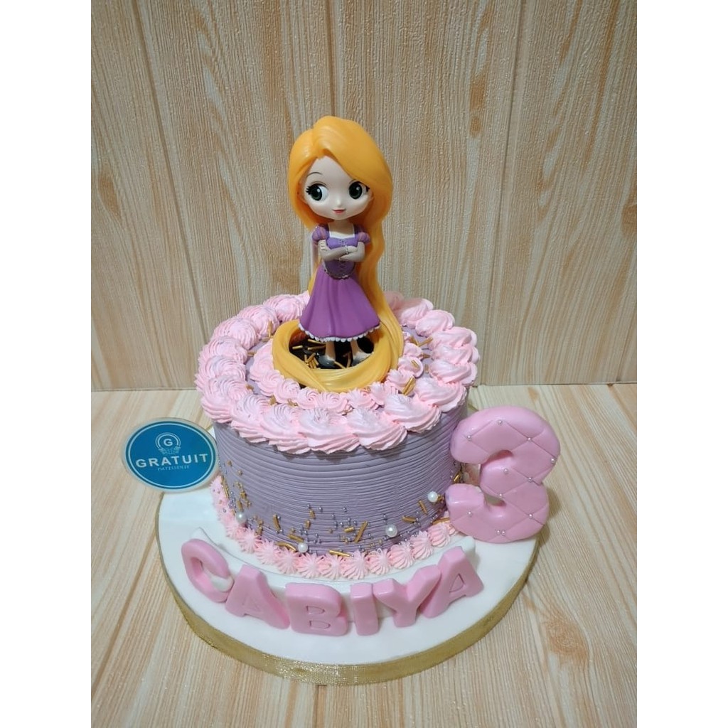 

kue ulang tahun rapunzel 15cm