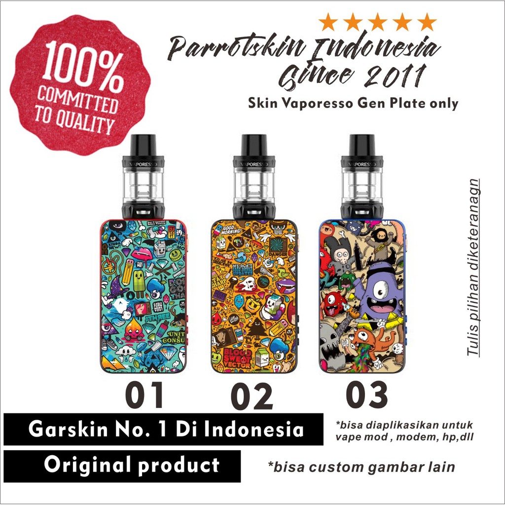 garskin skin vaporesso gen plate Doodle edition