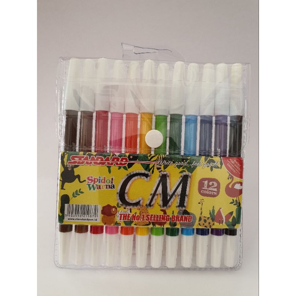 

spidol standard 12 warna