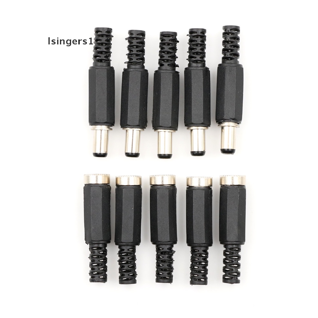 (lsingers1) 10pcs Jack Power DC 5.5x2.1mm + Male