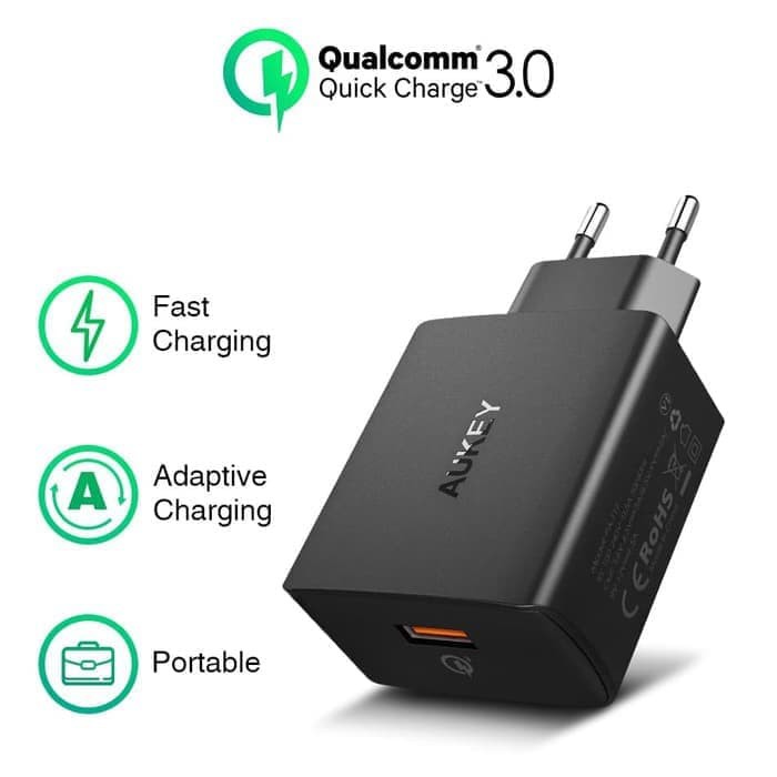 Aukey PA-T17 Amp Wall Charger 1 Port with Quick Charge 3.0 PAT17