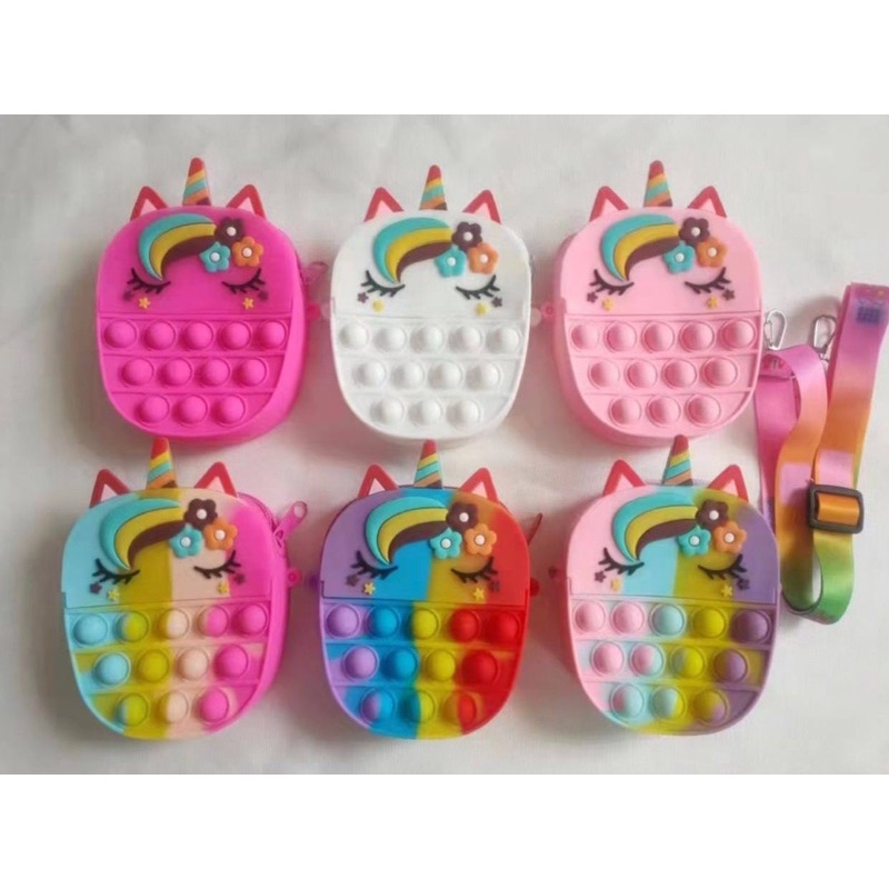 [400gr] T632 | Tas Pop it Anak Lucu Import | Tas Selempang Anak Karakter  | Tas Pop It Terbaru Impor