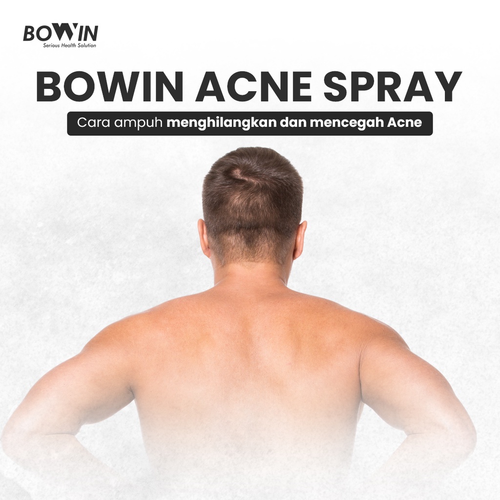 Bowin Back &amp; Chest Acne Spray - Maskne (Centella Asiatica&amp;Allantoin) [Jerawat Wajah, Jerawa Punggung, Jerawat Tubuh, Jerawat Dada}