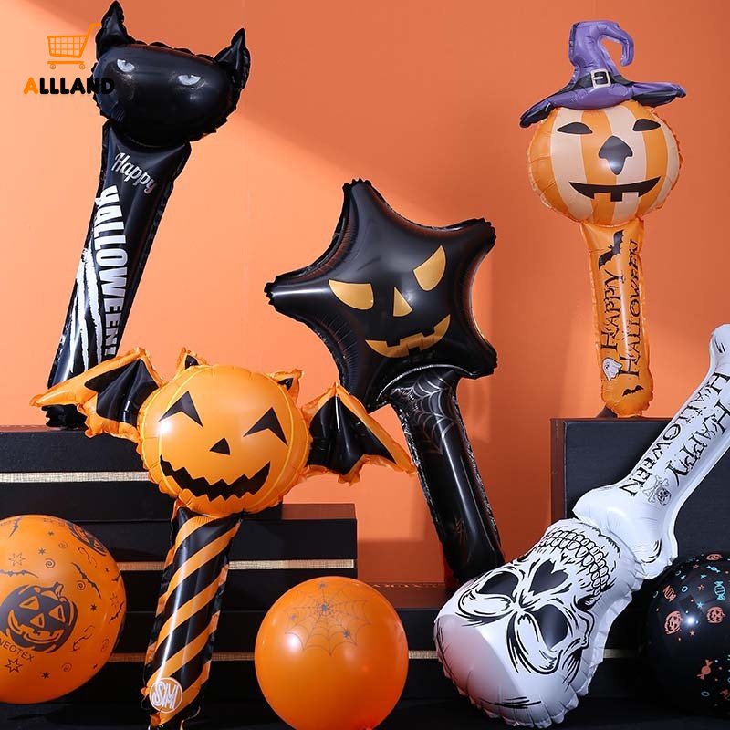 1pc Balon Aluminum Foil Bentuk Labu Halloween Untuk Dekorasi Pesta