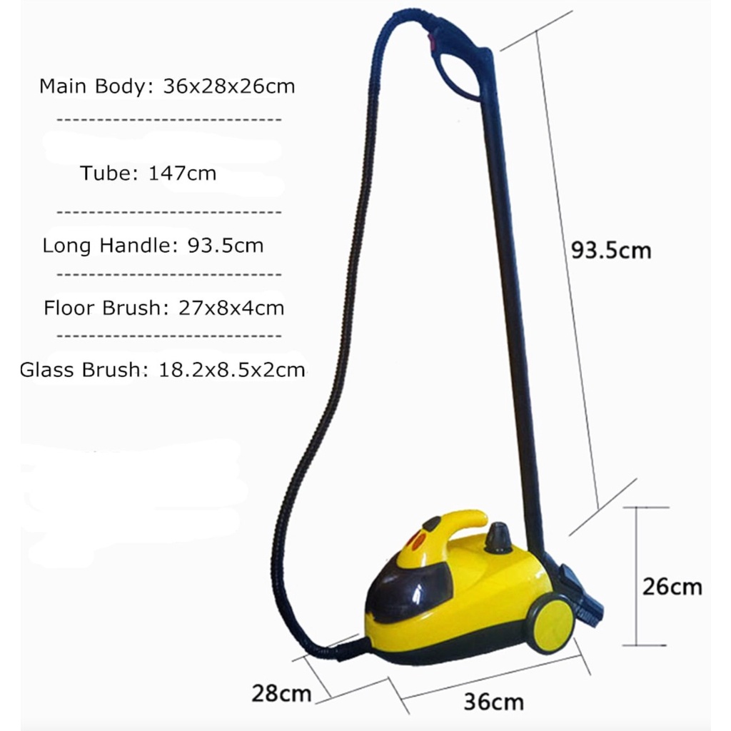 ALAT MESIN SETIM STEAM CLEANER UAP PANAS PEMBERSIH MULTIFUNGSI INTERIOR MOBIL RUMAH KANTOR PORTABLE-2