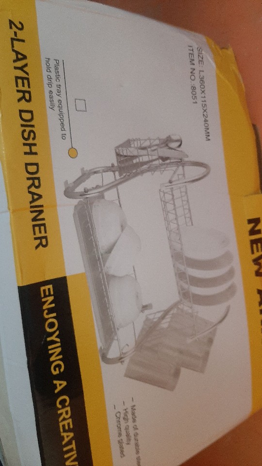 Rak Piring Stainless / Dish Drainer Rak Piring 2tingkat/2layer/2susun Og-144