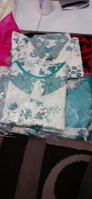 Grosir Batik Couple Ramadhani Melati Batik Sarimbit Gamis Batik Modern Seragaman Batik