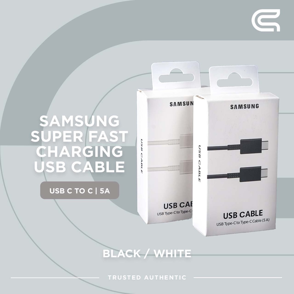 KABEL SAMSUNG FAST CHARGING USB C TO C ORIGINAL BERGARANSI 5A