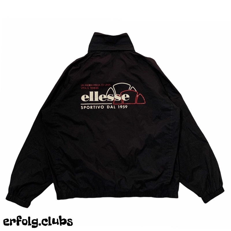 Ellesse Black-Red Sportivo Dal 1959 Vtg Jacket