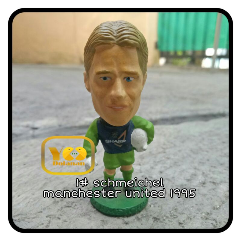 1# SCHMEICHEL - MANCHESTER UNITED 1995 CORINTHIAN PROSTARS FIGURE PEMAIN BOLA