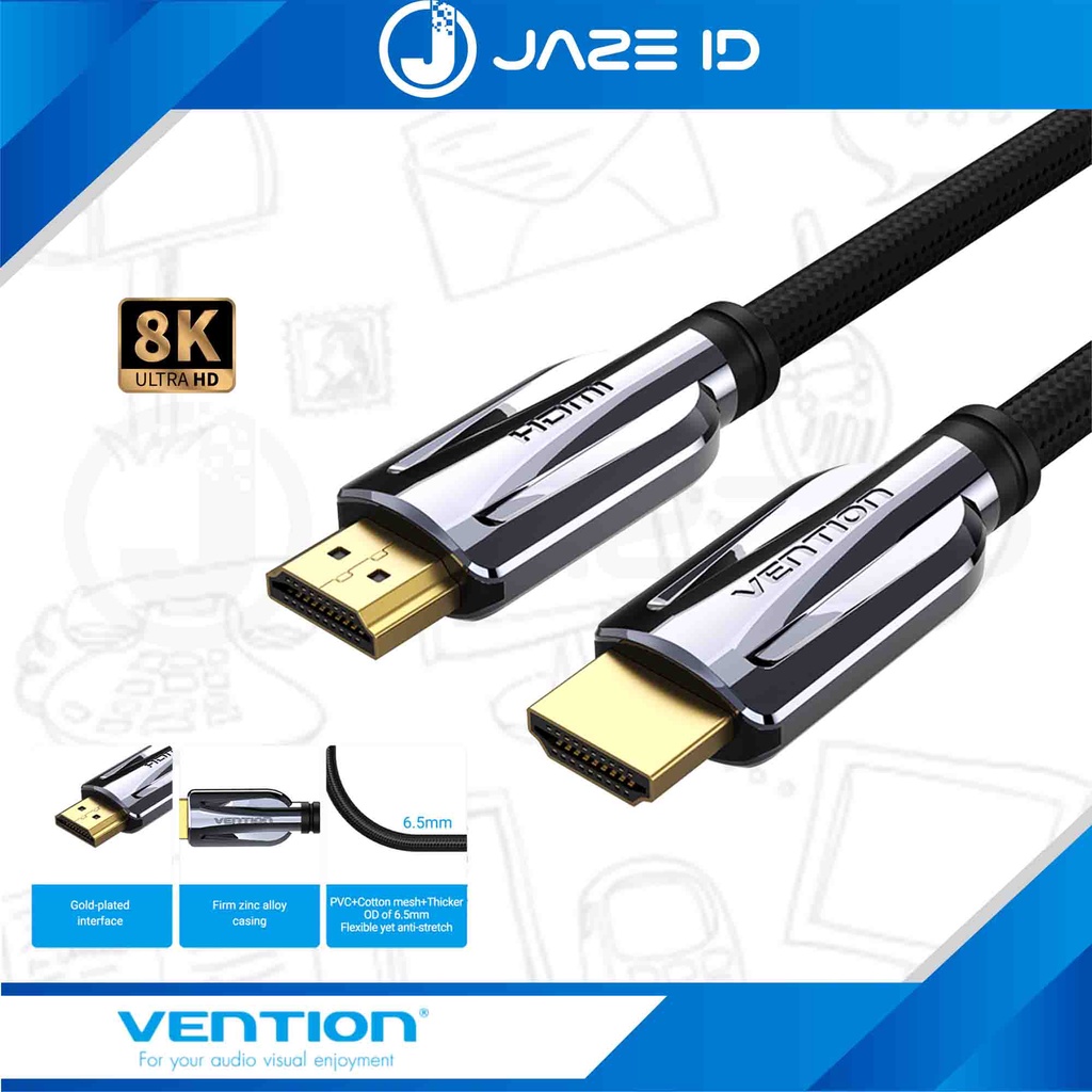 Vention Kabel HDMI 2.1 Male to Male Premium 8K 4K HDR Cable 2m 3m