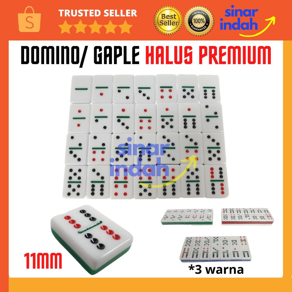 Domino Batu Gaplek Gaple Dam Tipis Premium 11mm Import Kartu Domino MEDAN