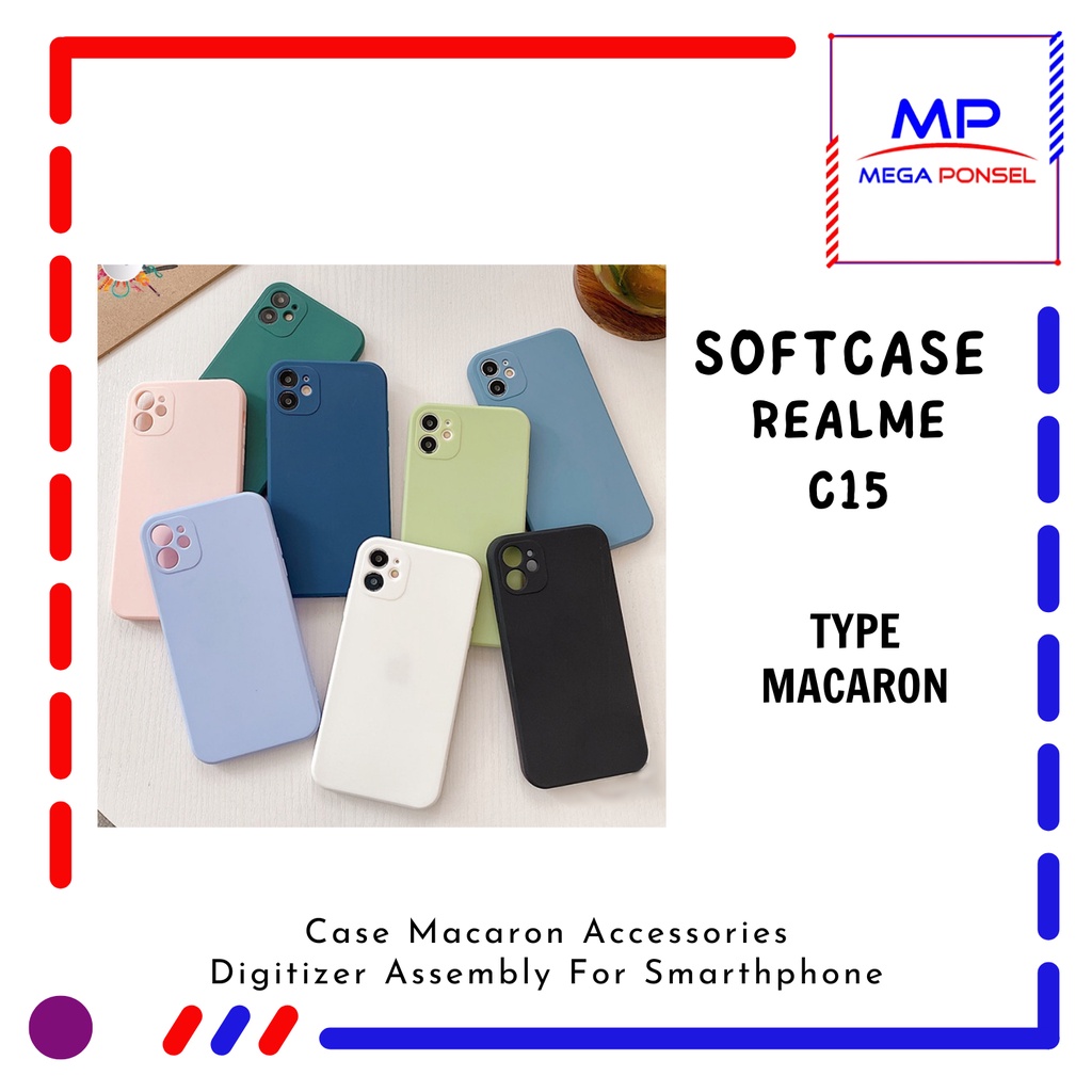 Case Macaron Camera Protect Realme C15