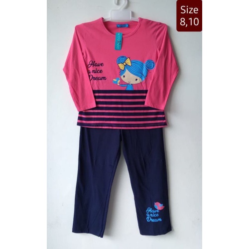 SETELAN PANJANG ANAK / BAJU TIDUR ANAK KIDZ TOO BRANDED MATAHARI MURAH BJTDRKDZT0569