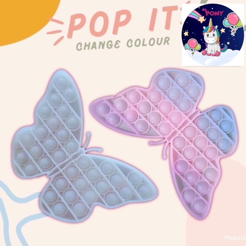 POP IT FIDGET/mainan viral tiktok/mainan pop it/mainan sensorik-Kupu