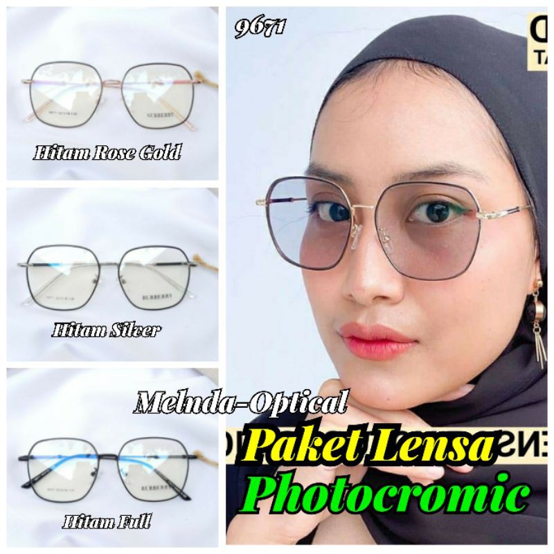 KACAMATA 9671 LENSA PHOTOCROMIC,KACAMATA WANITA MINUS,KACAMATA WANITA MURAH,KACAMATA ANTIRADIASI