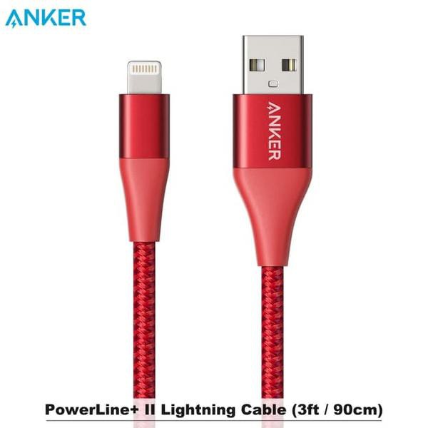 ANKER POWERLINE II Lighting MFI Kabel Charger Iphone Android FAST CHARGING 100% ORI