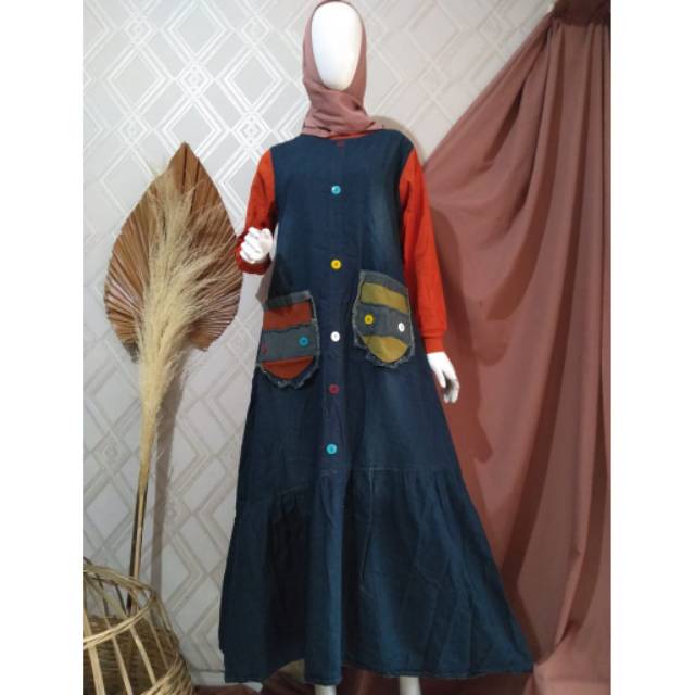 Gamis jeans overall