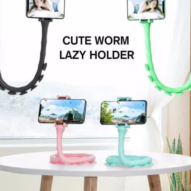 TERBARU TRIPOD HP LAZYPOT TRIPOT GURITA CUTE WORM LAZY