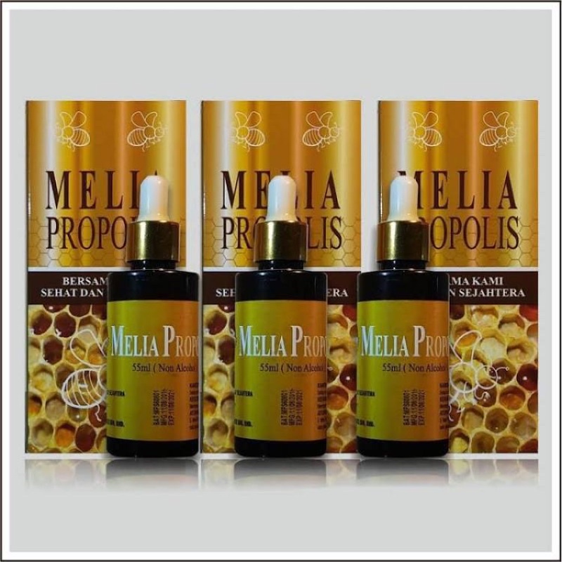 Propolis Melia 55ml Original 100 % Botol Asli Melia Sehat Sejahtera Paket Member Resmi
