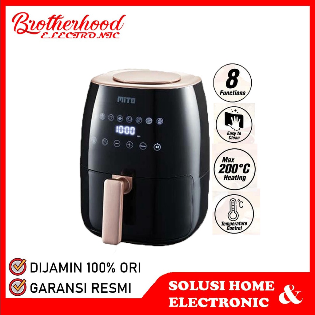 AIR FRYER MITO MITOCHIBA / DIGITAL AIR FRYER DIGIFRY FIGIFRYER MITO 3 LITER AF2 / AF2 / AF 2 GARANSI