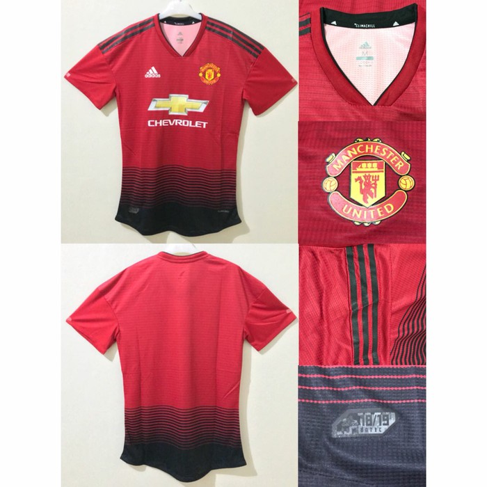 Jersey Baju Bola MU Home Adizero Player Issue 2018 2019 Top Quality