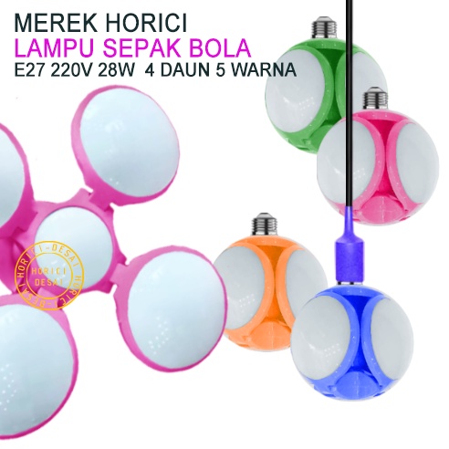 MODEL BARU/E27 28W LAMPU SEPAK BOLA/LAMPU DAUN/LAMPU DERAJAT 360/DAPAT DIPUTAR KE BERBAGAI SUDUT/BOLA LED/LAMPU PUTAR BOLA