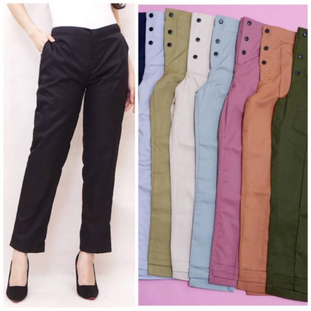 Fourfashion Celana Ebilla New Stuff Chinos Double Button