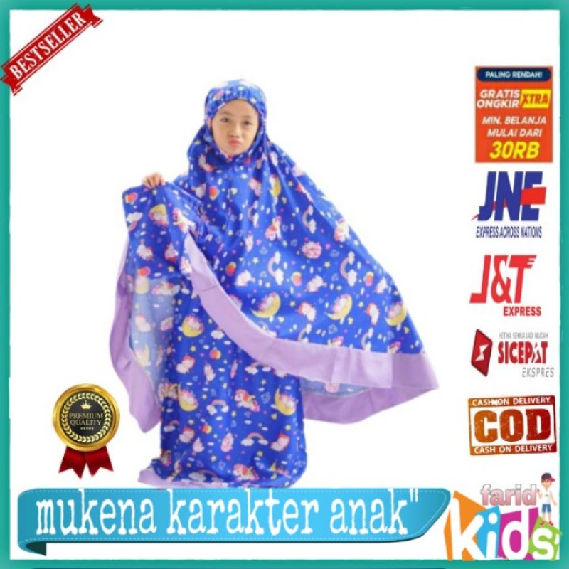 COD MUKENA ANAK KARAKTER KIDS 1 2 3 4 5 6 TAHUN(PILIH MOTIF)